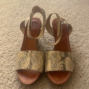 Vince Camuto Snake Print Heels
